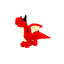 Mighty Jr Dragon Red Dog Toy 180181907302