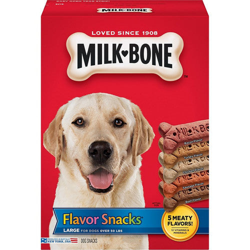 Milk - Bone Flavor Snacks Dog Treats LG 60oz