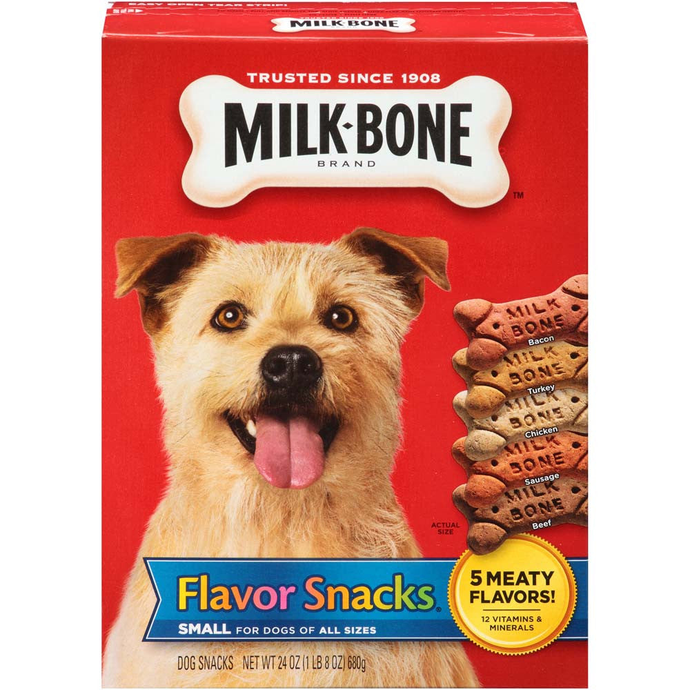 Milk-Bone Flavor Snacks Dog Treats SM/MD 24oz