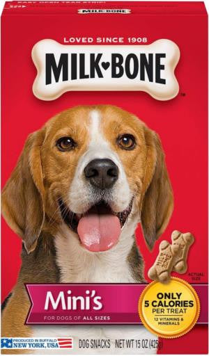 Milkbone Flavor Snacks Mini 15Z C=6 {L - 1}799805 - Dog