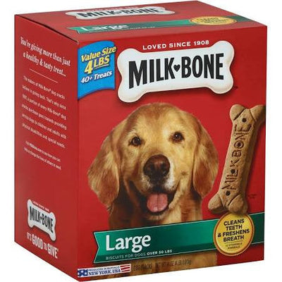 Milkbone Original Biscuits Large 2/4lb {L + 1} 799621 - Dog