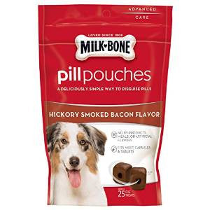 Milkbone Pill Pouches Smoked Bacon 5/6Z {L - 1}799483 - Dog