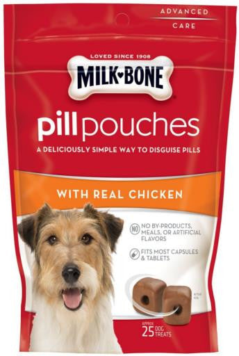 Milkbone Pill Pouches With Real Chicken- 5/6Z {L-1} 799482 079100527724