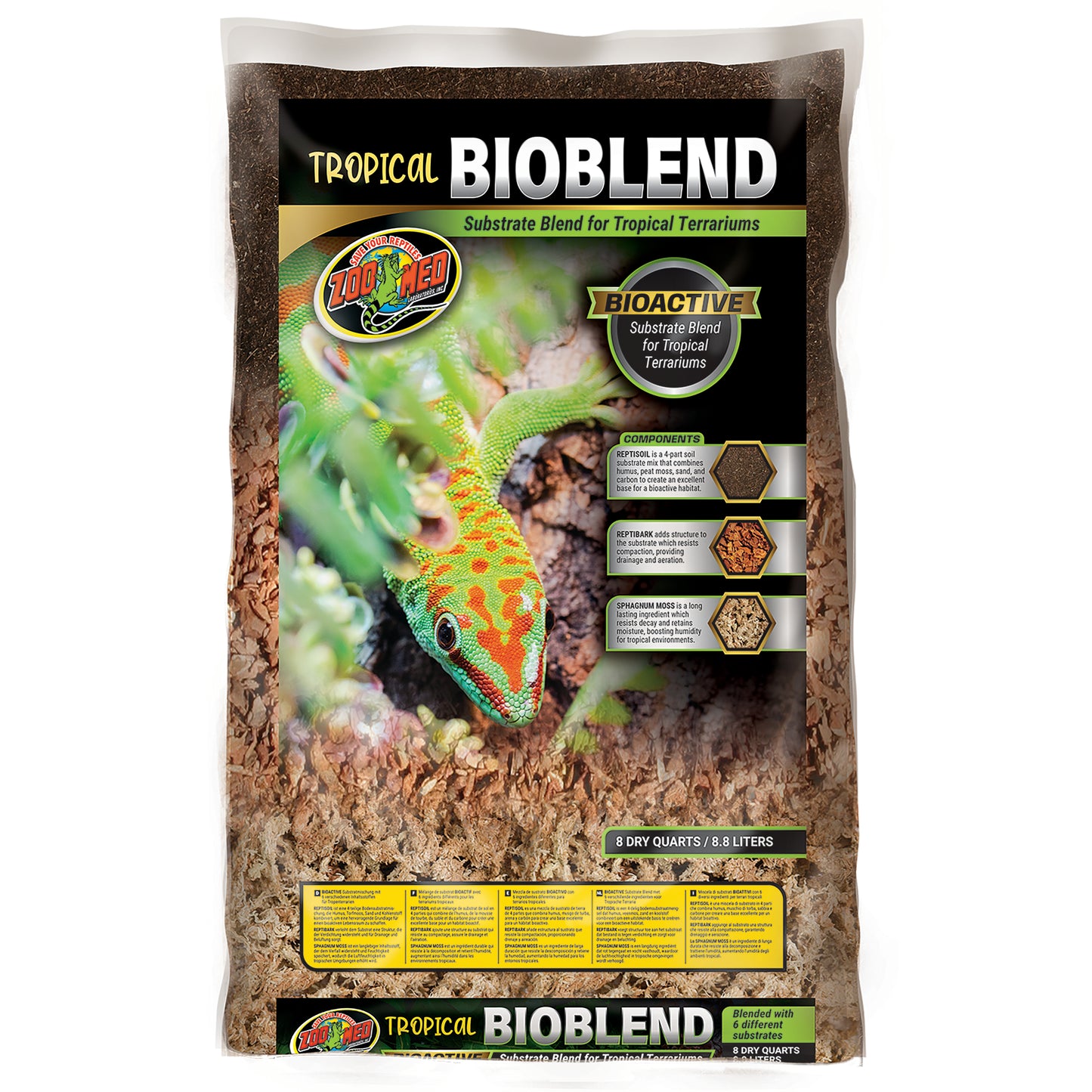 Zoo Med Tropical BioBlend Substrate 8 qt 097612754087