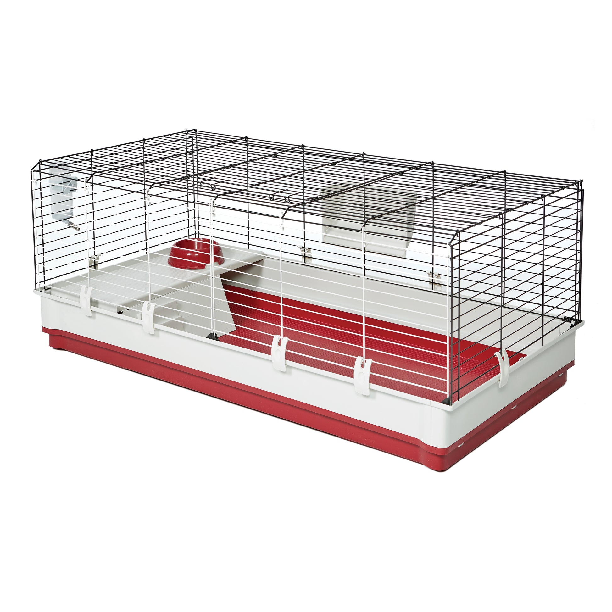 MidWest Homes for Pets Wabbitat Deluxe Rabbit Home Black 48 X 24 X 20 in, X-Long 027773024200