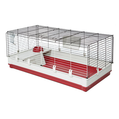 MidWest Homes for Pets Wabbitat Deluxe Rabbit Home Black 48 X 24 X 20 in, X-Long 027773024200