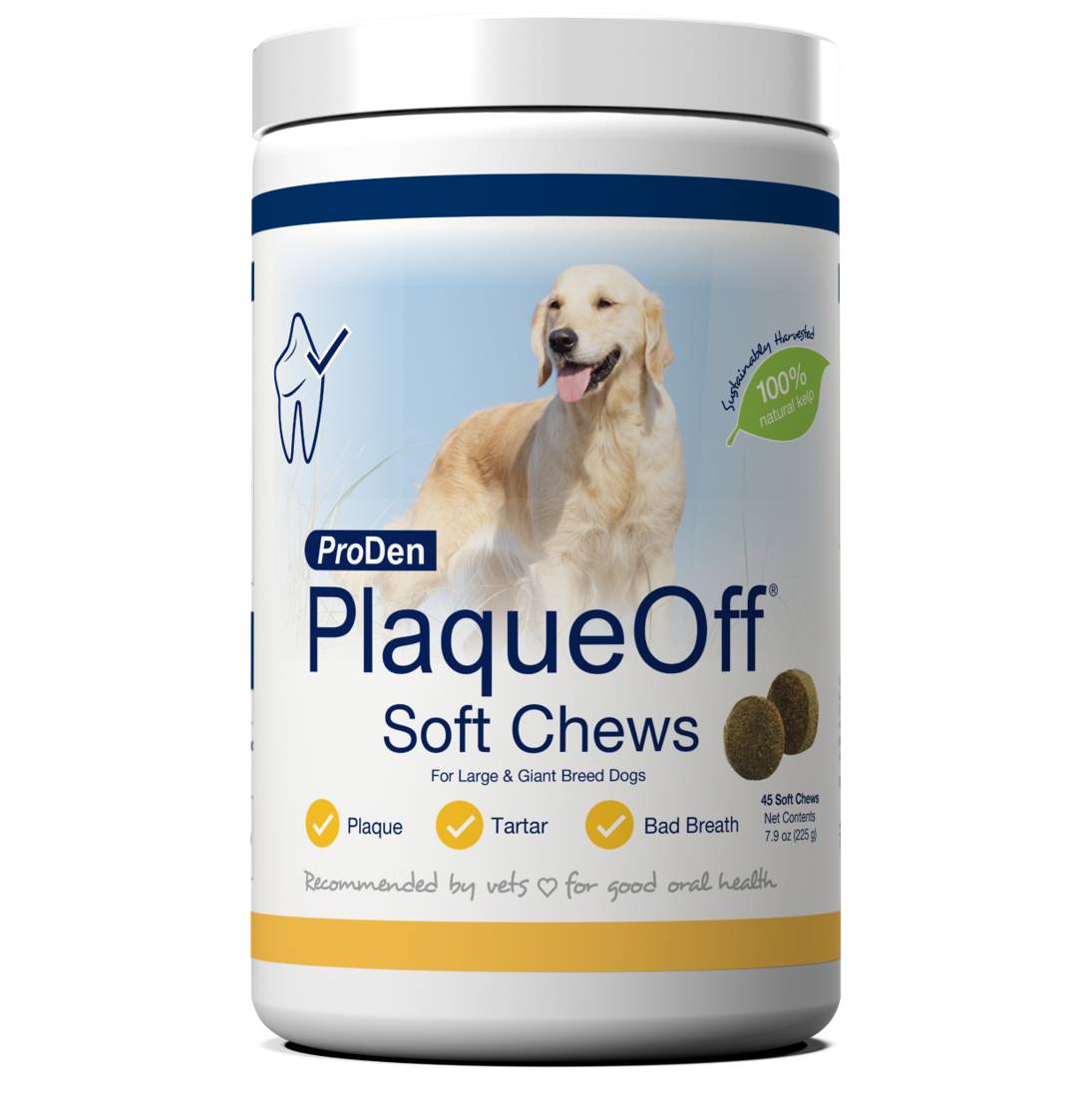 NaturVet Proden PlaqueOff Large & Giant Breed Dog Soft Chews 45 ct 797801604765