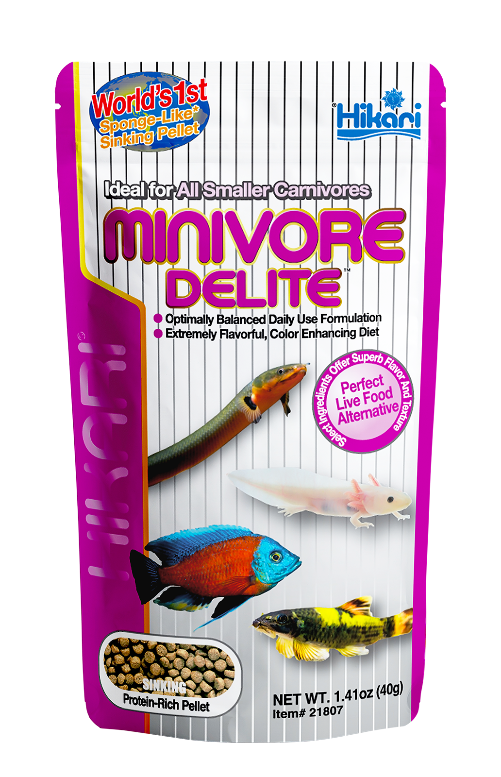 Hikari USA Minivore Delite Fish Food 40 g 042055218078