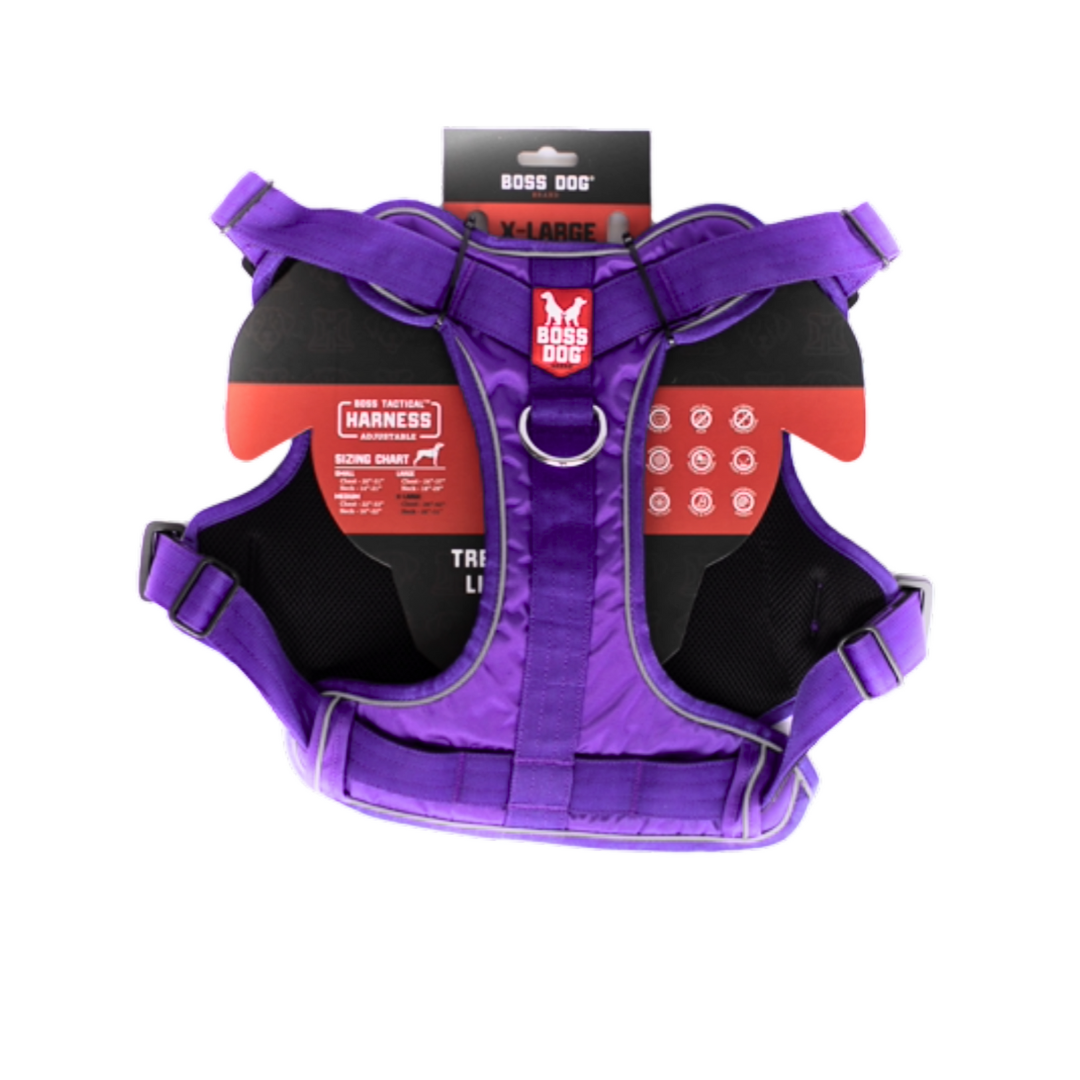 Boss Dog Tactical Dog Harness Purple X-Large 850036272885