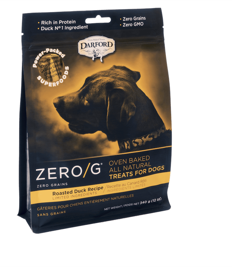 Darford Zero/G Oven Baked All Natural Dog Treats Roasted Duck Recipe 12 oz 064863034800