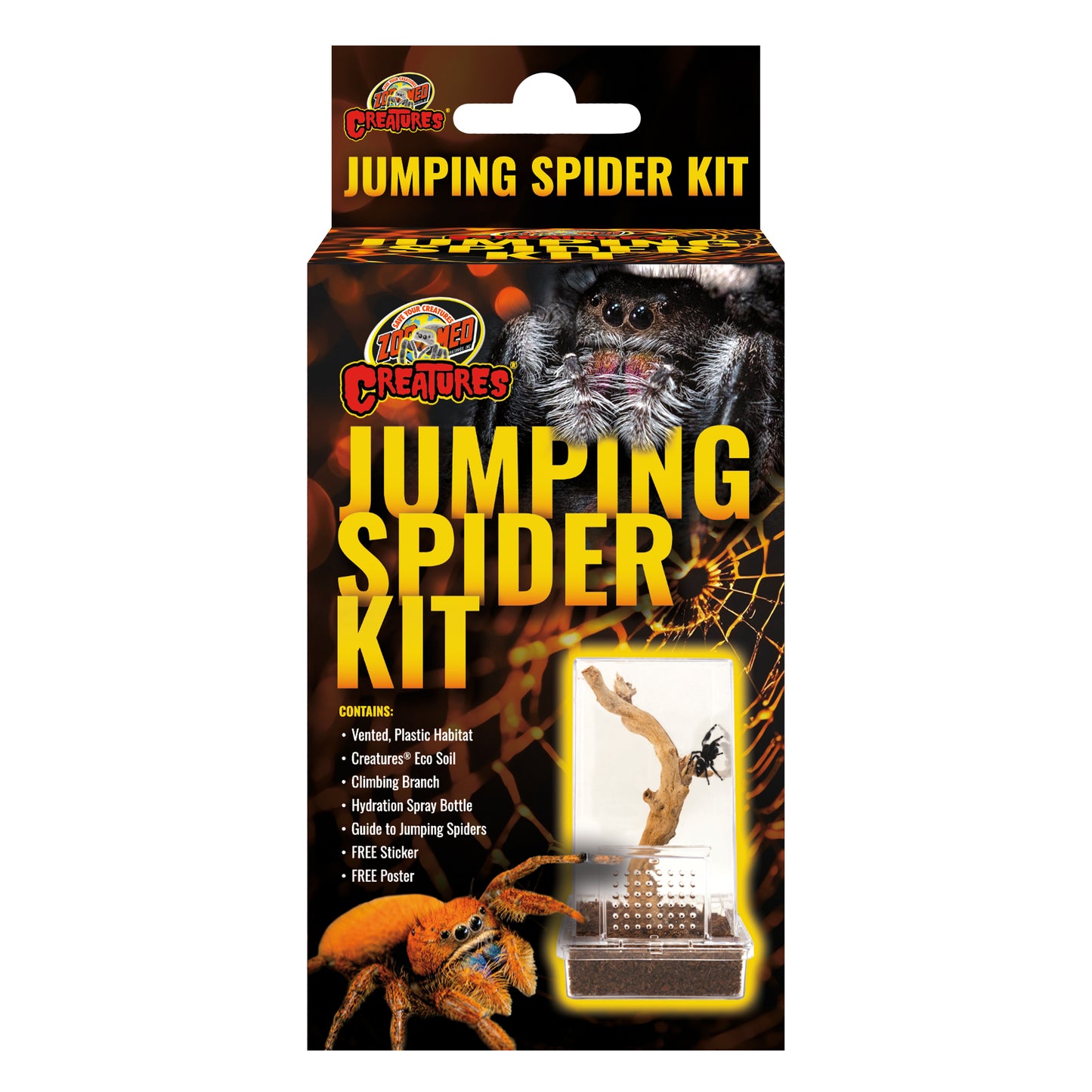 Zoo Med Creatures Jumping Spider Kit 3Inx3Inx6 in 097612008951