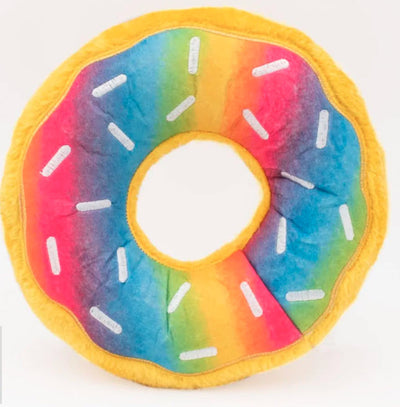 ZippyPaws Donutz Dog Toy Rainbow Jumbo 810032680237