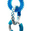 Multipet Canine Clean Peppermint With 3 Rings - 2 TPR And 1 Rope Dog Toy Blue White 11