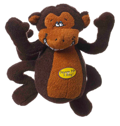 Multipet Deedle Dudes Dog Toy Monkey 8 in