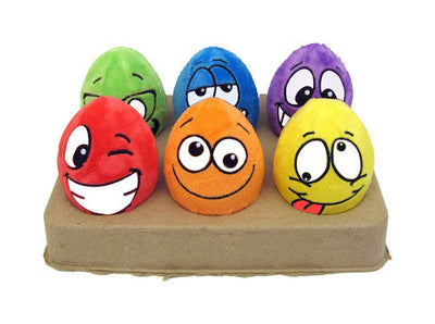 Multipet Egg Noggins Dog Toy Assorted 4