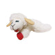 Multipet Lamb Chop Catnip Toy White/Red 4in SM - Cat