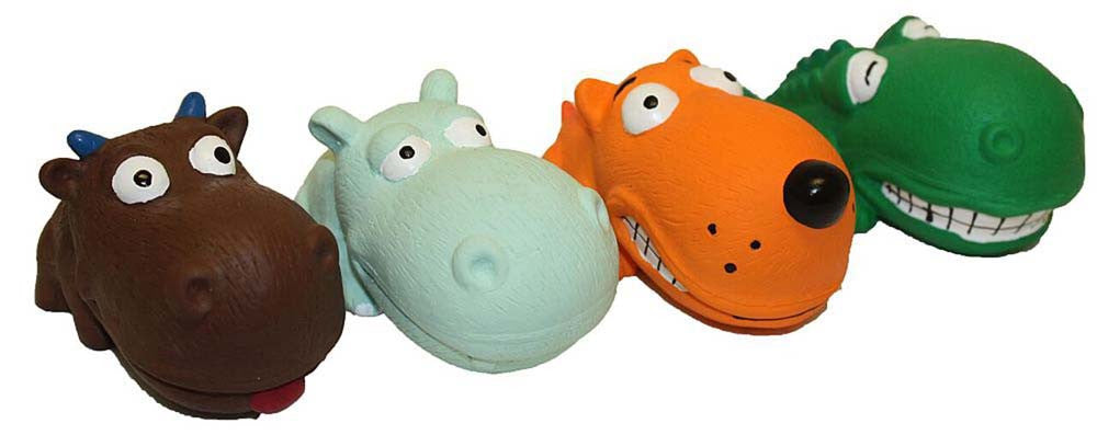 Multipet Latex Animals Dog Toy Assorted 3 in