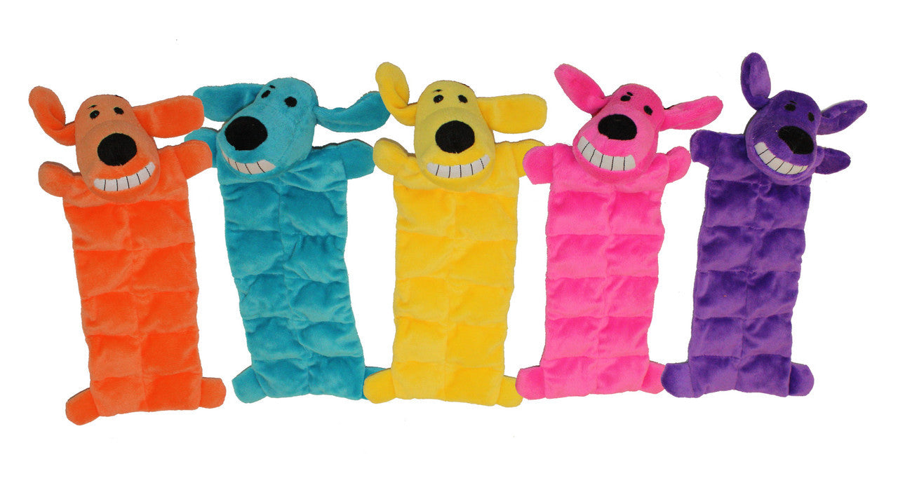 Multipet Loofa Squeaker Mat Dog Toy Assorted 12 in