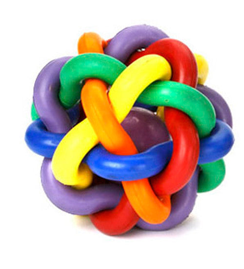Multipet Nobbly Wobbly Dog Toy Assorted MD 3in