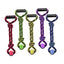 Multipet Nuts for Knots 2 - Knot Rope Tug Dog Toy With Tennis Ball Assorted 20