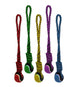 Multipet Nuts for Knots 20in Rope Tug Dog Toy With Tennis Ball Assorted LG