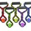 Multipet Nuts for Knots Rope Tug Dog Toy With Tennis Ball Assorted 20in LG