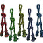 Multipet Nuts for Knots Rope Tug With 2 Danglers Dog Toy Assorted 20in LG