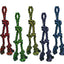 Multipet Nuts for Knots Rope Tug With 2 Danglers Dog Toy Assorted 15in SM