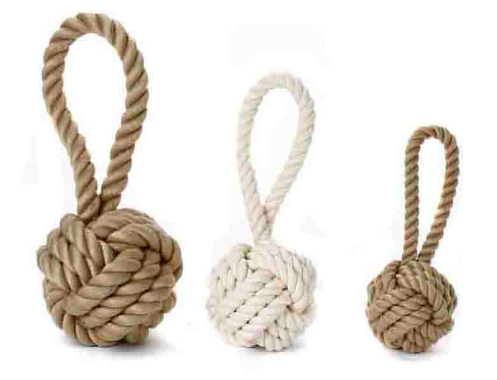 Multipet Nuts For Knots with Tug Toy Assorted 4 in