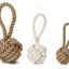 Multipet Nuts For Knots with Tug Toy Assorted 4 in - Dog