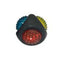 Multipet Ruff Enuff TPR Dental Diamond Ball w/LED Light Dog Toy Multi - Color 3