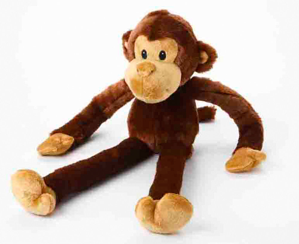 Multipet Swingin Safari Dog Toy Monkey Assorted 22 in