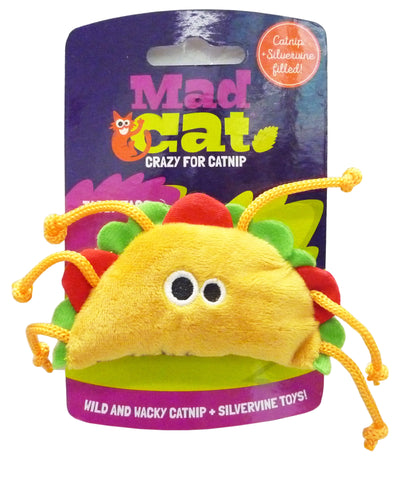 Mad Cat Tabby Taco Cat Toy Small 847388065142