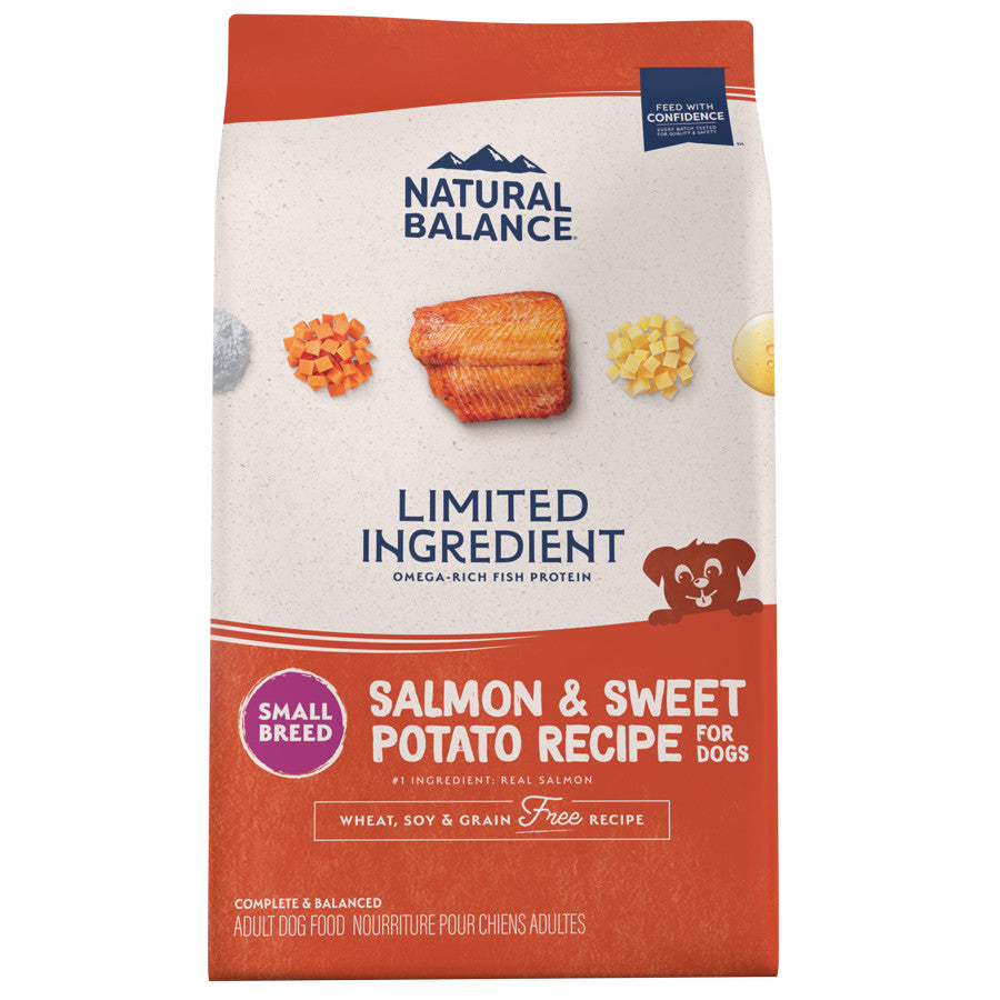 Natural Balance Pet Foods Limited Ingredient Grain Free Small Breed Dry Dog Food Salmon & Sweet Potato -12lb