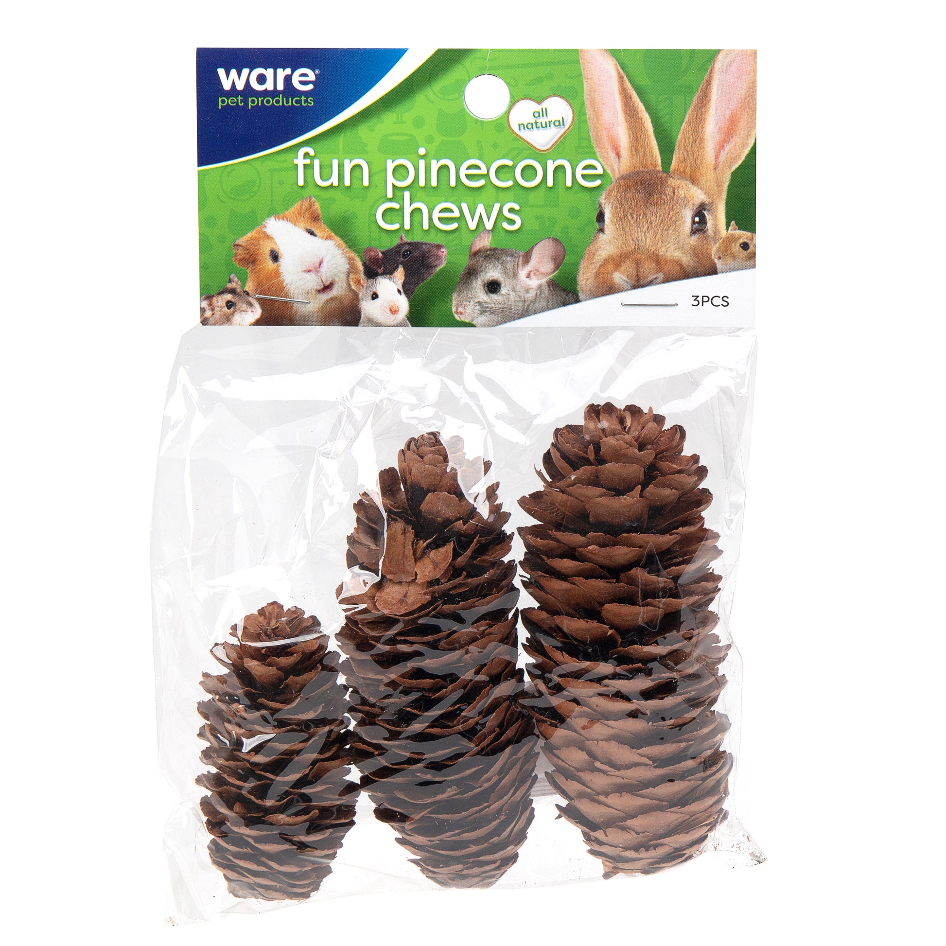 Ware Pet Products Pinecone Small Animal Chews 3 ct 791611104200