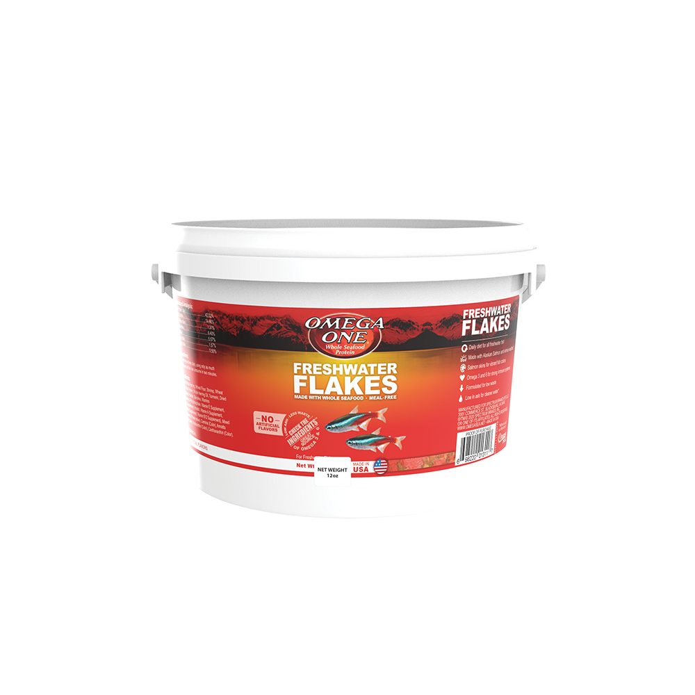 Omega One Freshwater Flakes Fish Food 12 oz 698220016118