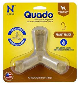 N-Bone Quado Interactive Dog Chew Treat Peanut Flavor - Medium {L+1} 575179 657546115011