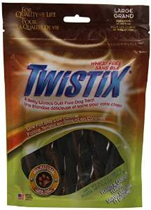 N - Bone Twistix Peanut/Carob Large 5.5z {L + 1} 575013 - Dog