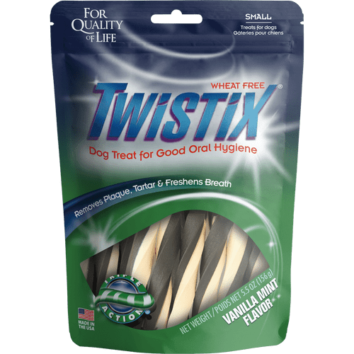 N - Bone Twistix Vanilla Mint Small 5.5z {L + 1x} 575012 - Dog