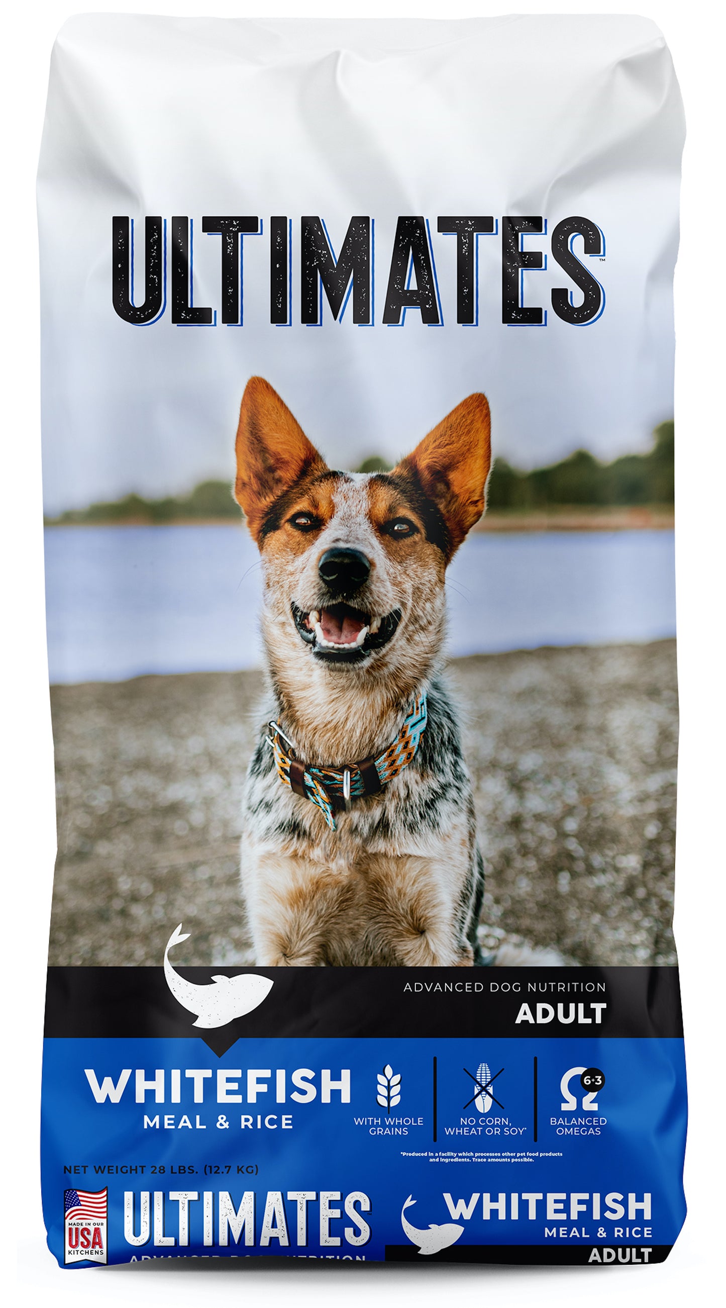 Ultimates Dry Dog Food Whitefish Meal & Rice 28 lb 034846596045