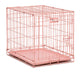 MidWest Homes for Pets Single Door Icrate Dog Crate Pink 24Inx18Inx19 in 027773016168