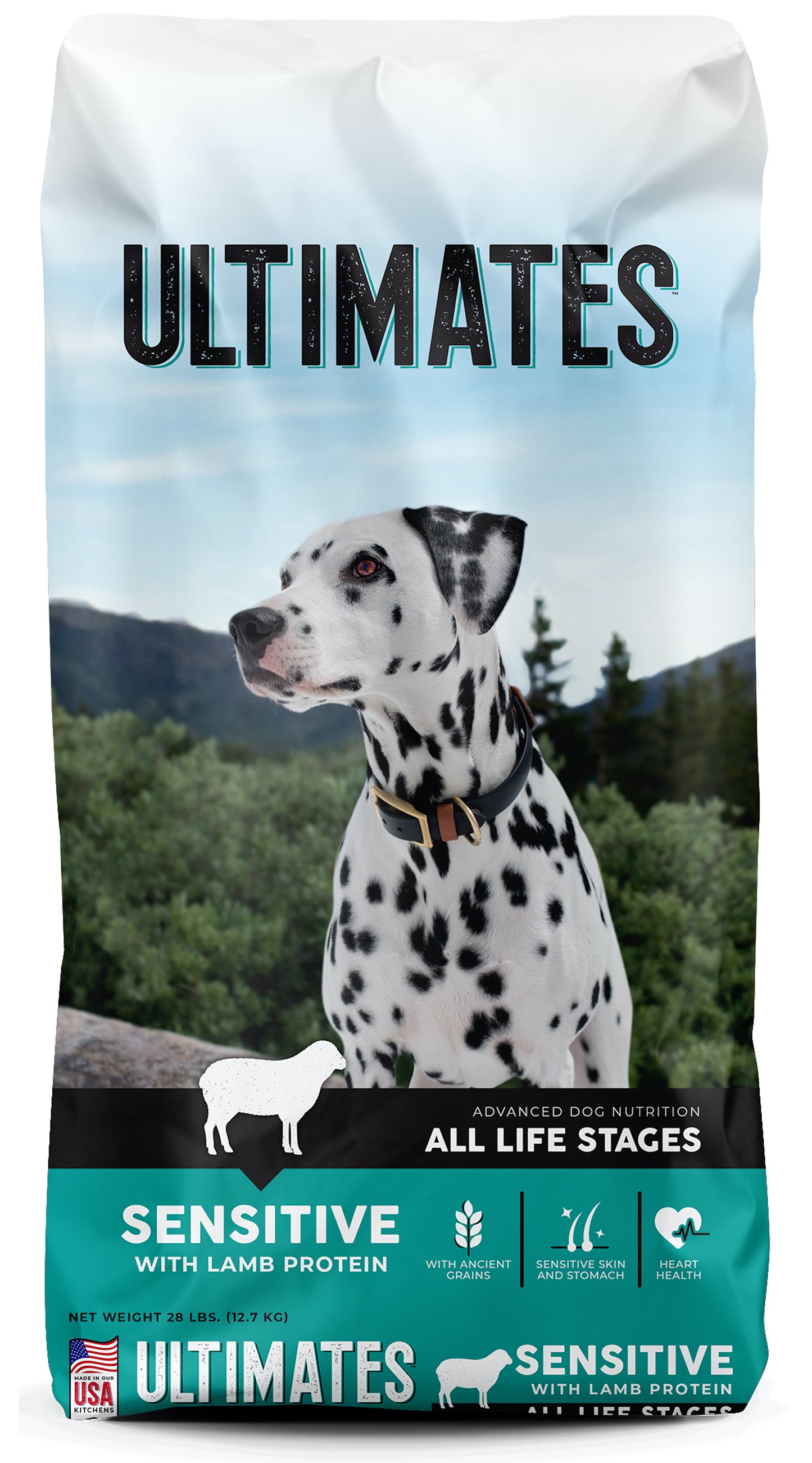 Ultimates Sensitive Dry Dog Food Lamb 28 lb 034846596090