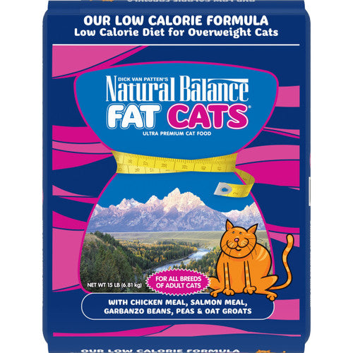 Natural Balance Pet Foods Fat Cats Low Calorie Dry Cat Food Chicken & Salmon 15lb
