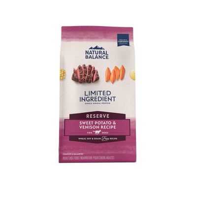 Natural Balance Pet Foods L.I.D. Adult Dry Dog Food Sweet Potato & Venison 12lb