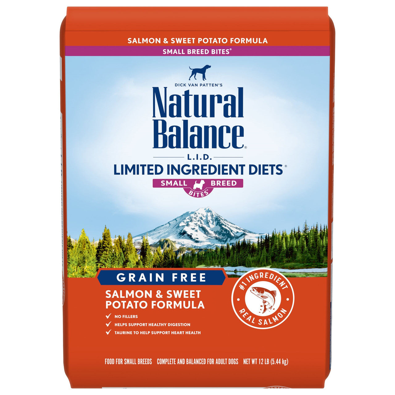 Natural Balance Pet Foods L.I.D. Small Breed Bites Dry Dog Food Salmon & Sweet Potato 12lb