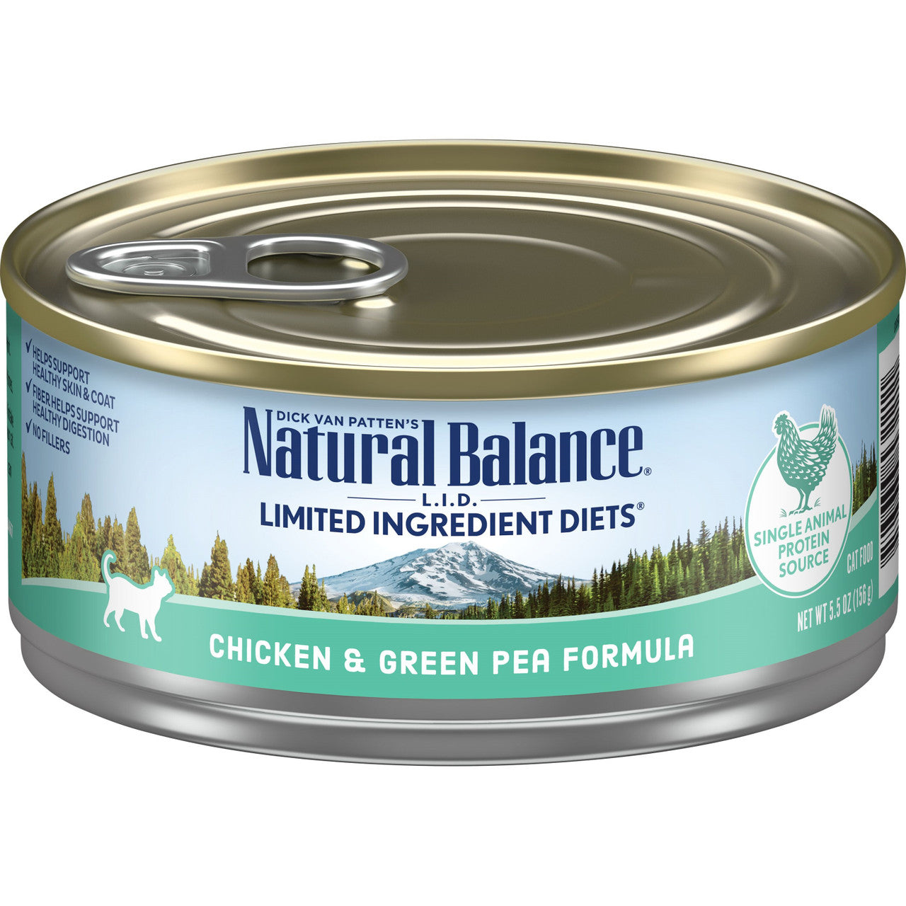 Natural Balance Pet Foods L.I.D. Wet Cat Food Chicken & Green Pea 5.5oz 24pk