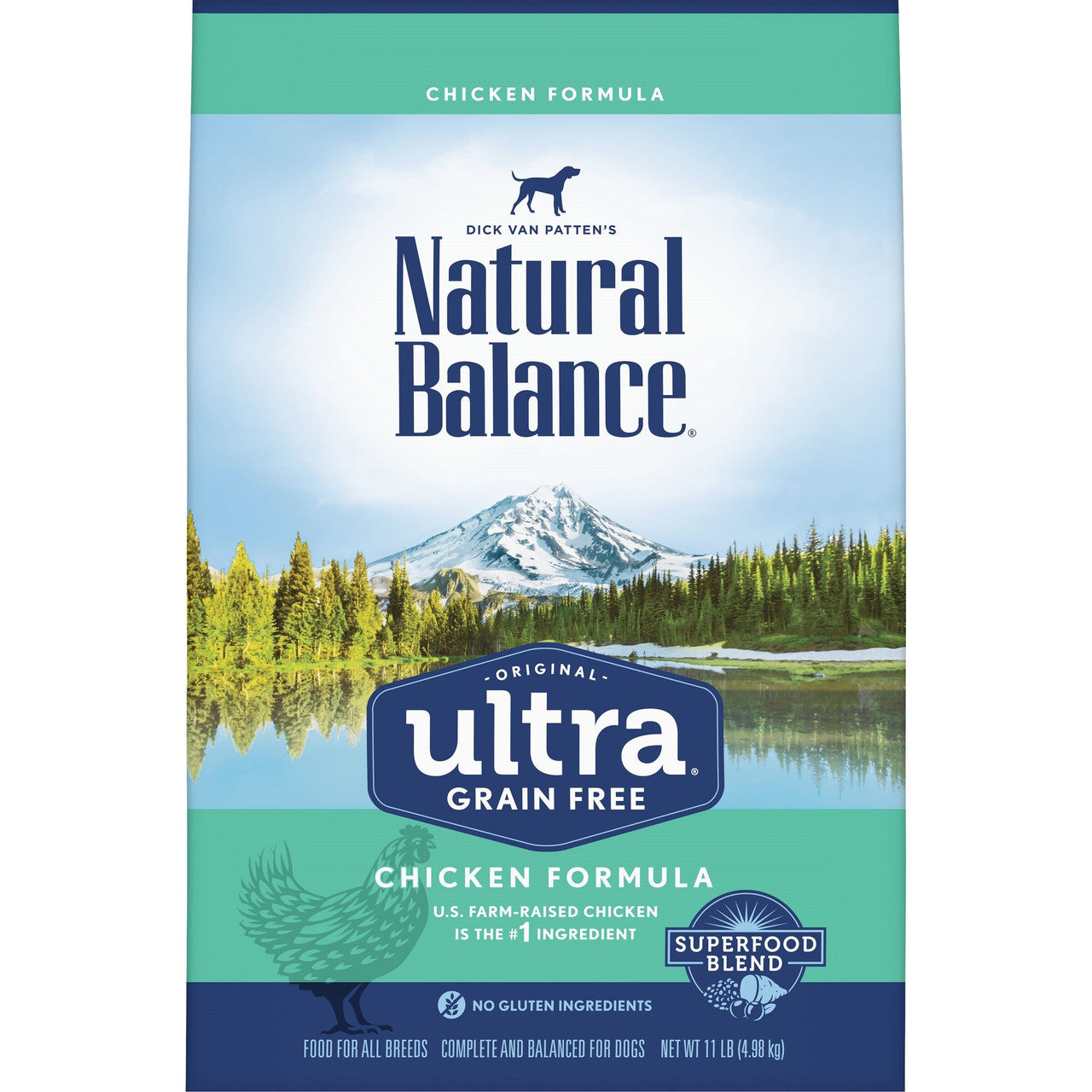 Natural Balance Pet Foods Ultra Grain Free Dry Dog Food Chicken 11lb