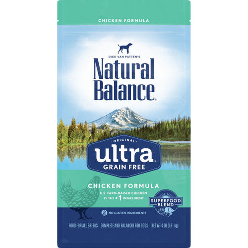 Natural Balance Pet Foods Ultra Grain Free Dry Dog Food Chicken 4lb