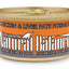 Natural Balance Pet Foods Ultra Premium Wet Cat Food Chicken & Liver Pate 3oz 24pk