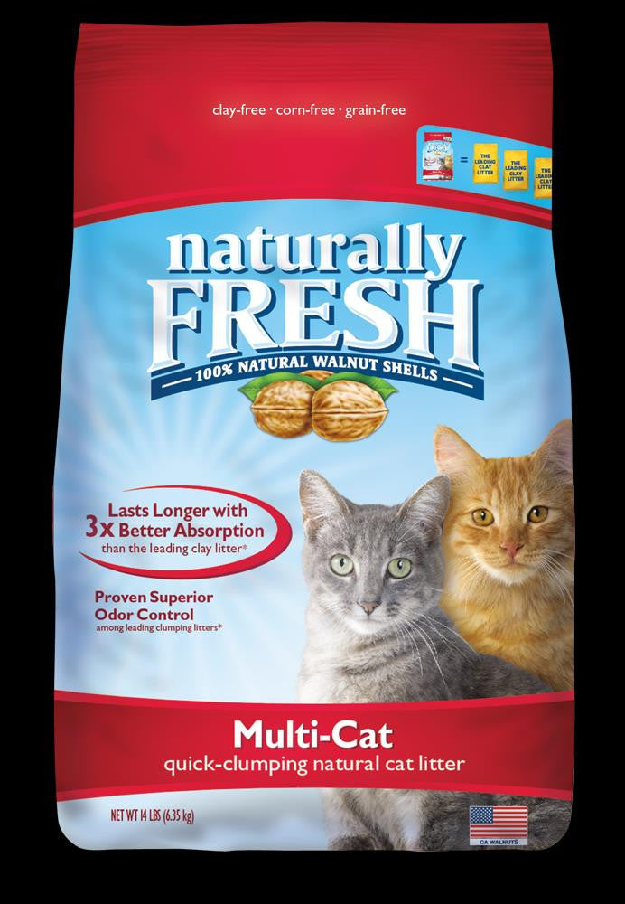 Naturally Fresh Multi-Cat Clumping Litter 14lb {L-1}596525 750244220039